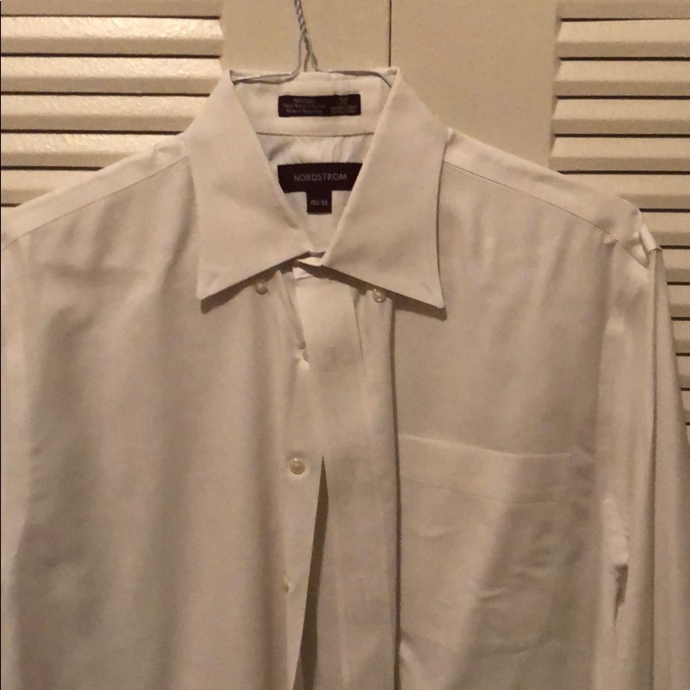 Nordstrom White Dress Shirt 15.5 33